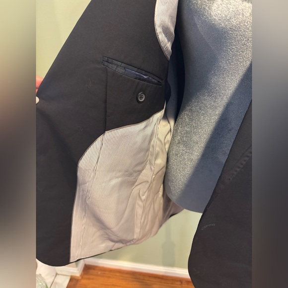 Brooks Brothers Explorer Black Blazer Madison Fit - 44R - Picture 3 of 7